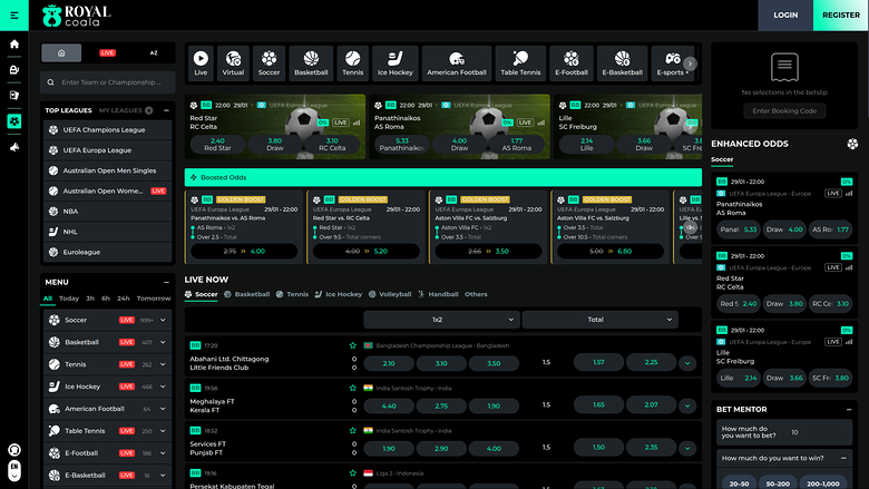 Royal Coala Casino Desktop Sports
