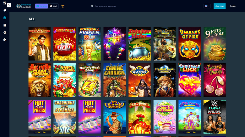 Royal Swipe Casino Desktop Games