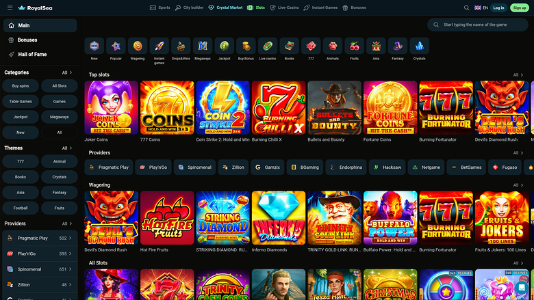RoyalSea Casino Games