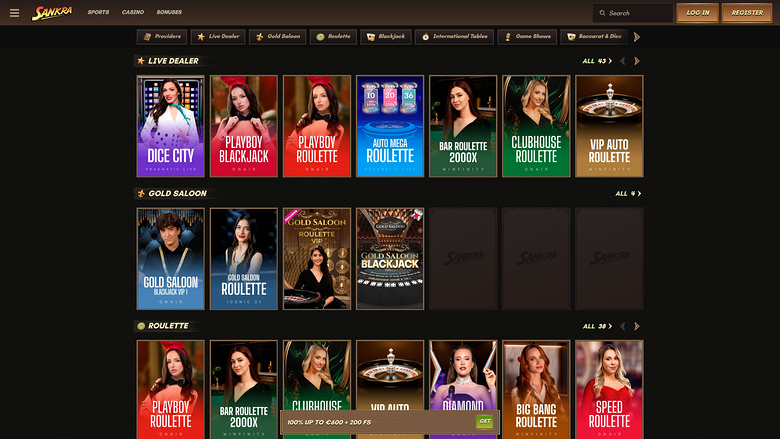 Sankra Casino Live Dealer