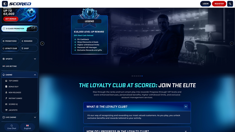 Scored Casino VIP Program