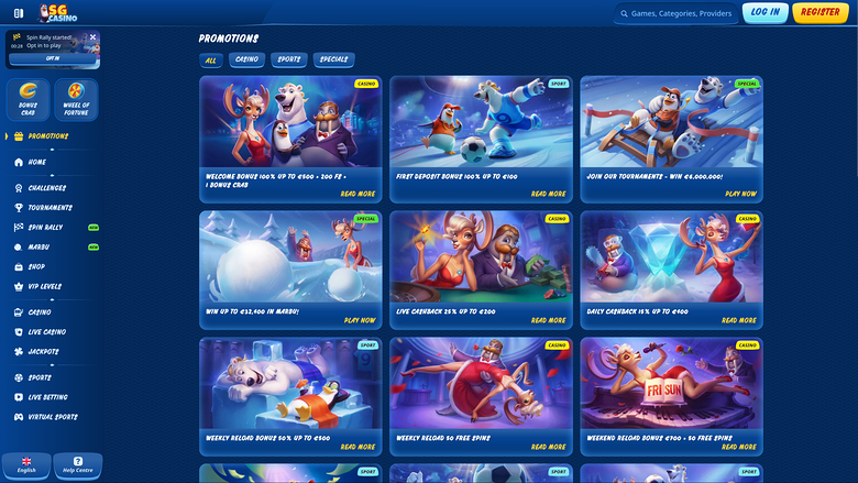 SG Casino Desktop Promotions