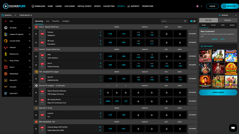 SilverPlay Casino Desktop Esports