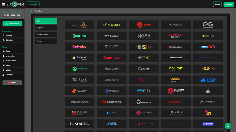 SirWin Casino Desktop Game Developers