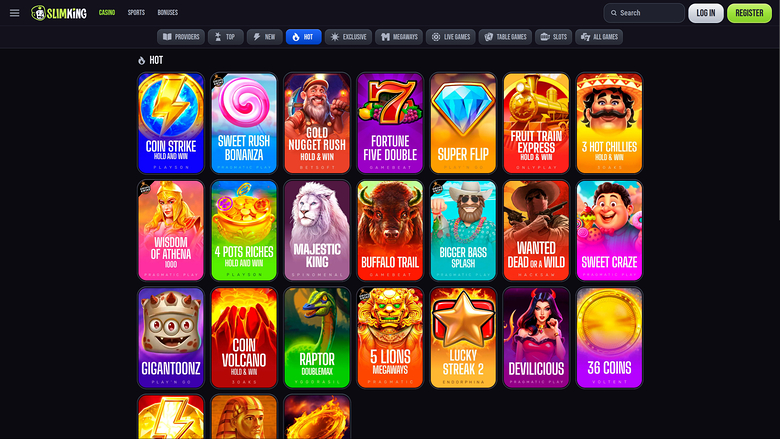 SlimKing Casino Games