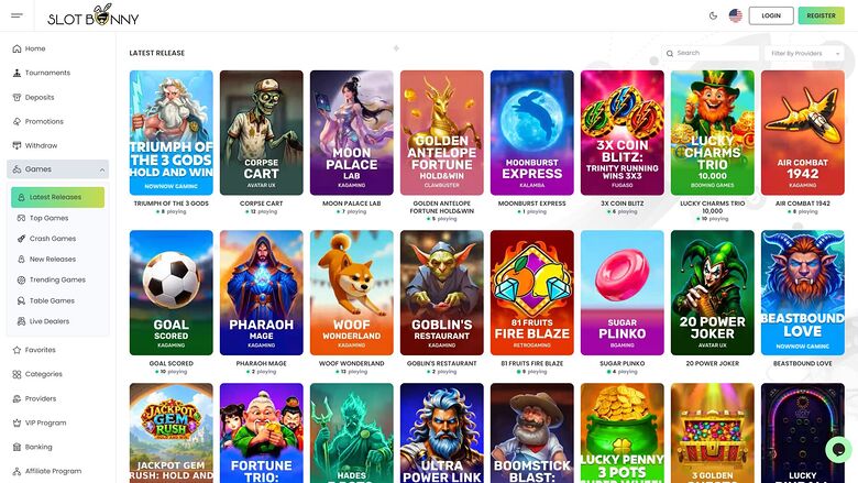 Slot Bunny Casino Desktop Games