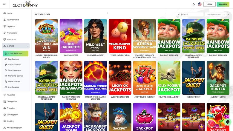 Slot Bunny Casino Desktop Jackpot