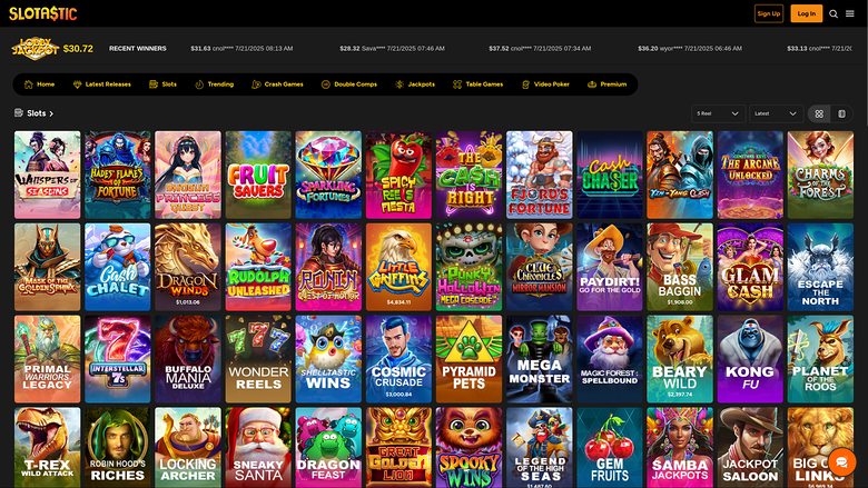 Slotastic Casino Desktop Games
