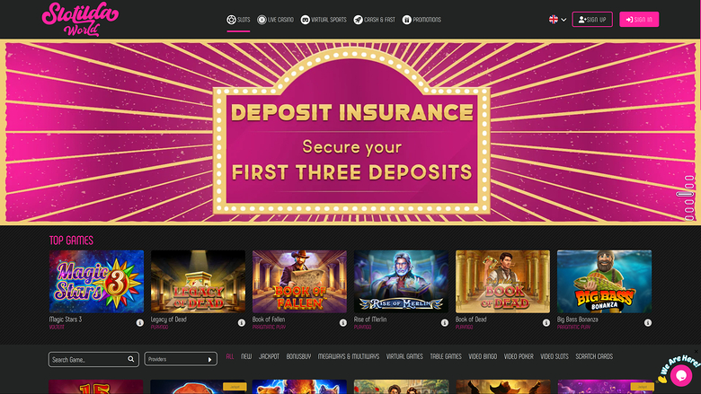 Slotilda World Casino Desktop Games