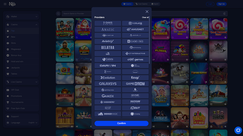 SlotNeo Casino Game Developers