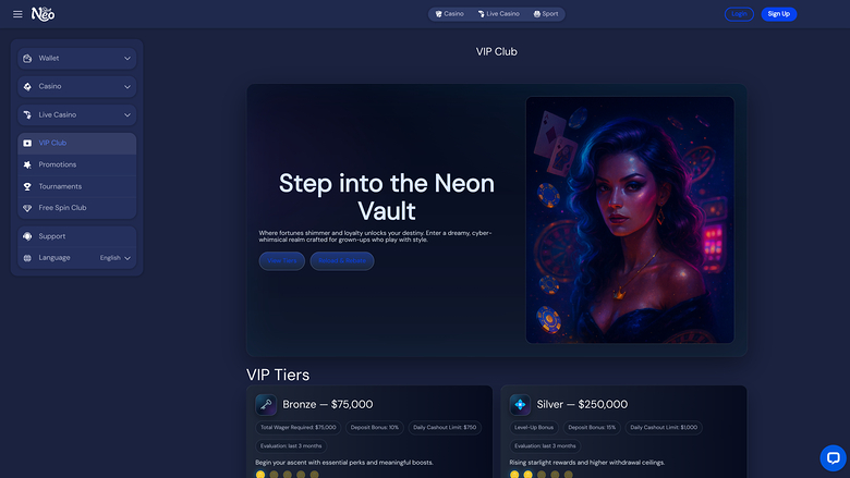 SlotNeo Casino VIP Program