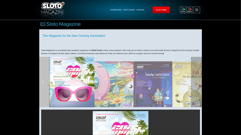 SlotoCash Casino Desktop Magazine
