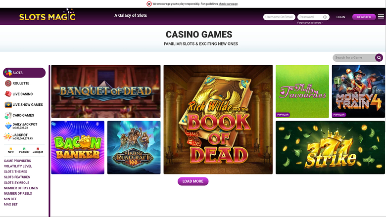 Slots Magic Casino Desktop Games
