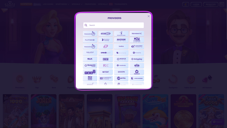 SlotsPalace Casino Desktop Game Developers