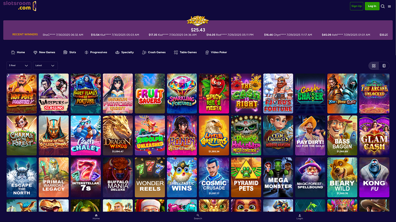 SlotsRoom Casino Desktop Games