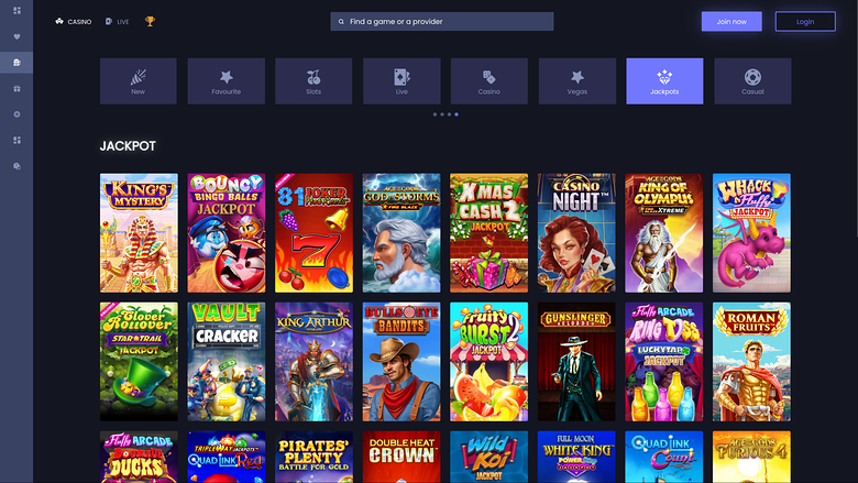 Slotsite.com Casino Desktop Jackpot
