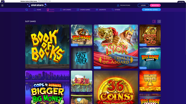SlotStars Casino Desktop Games