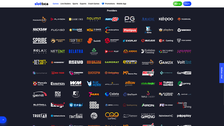 Slottica Casino Desktop Game Developers