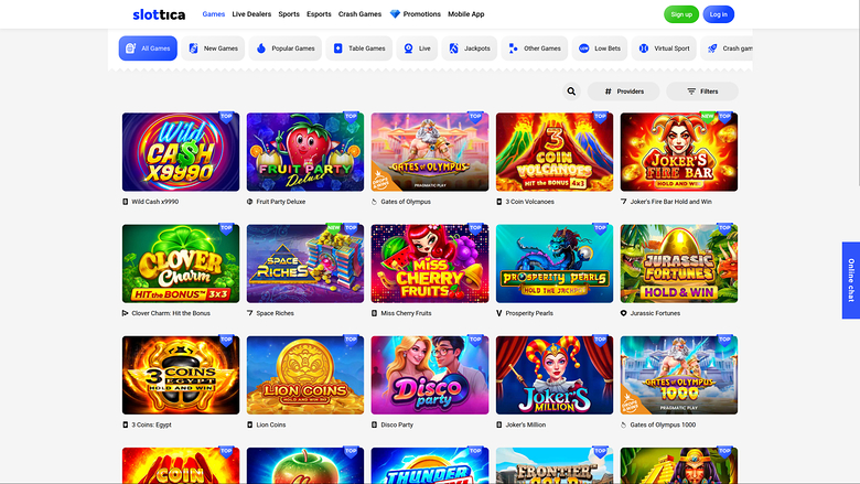 Slottica Casino Desktop Games