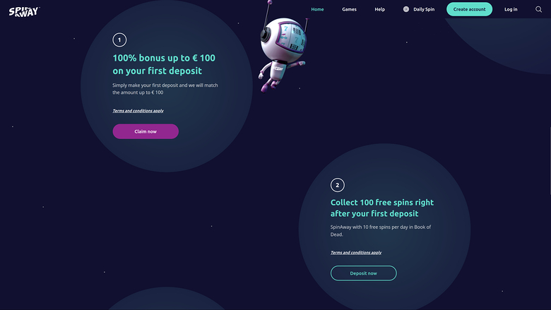 Spin Away Casino Desktop Promotions