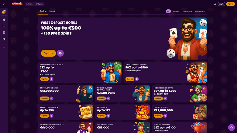 Spinania Casino Promotions