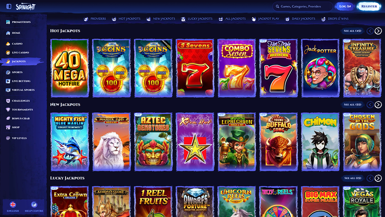 Spinight Casino Desktop Jackpot