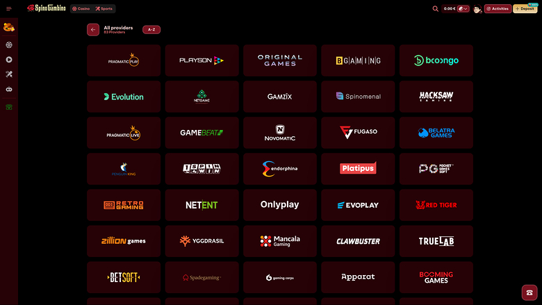 Spinogambino Desktop Game Developers