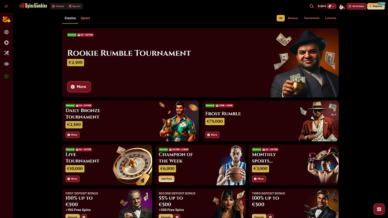 Spinogambino Desktop Promotions