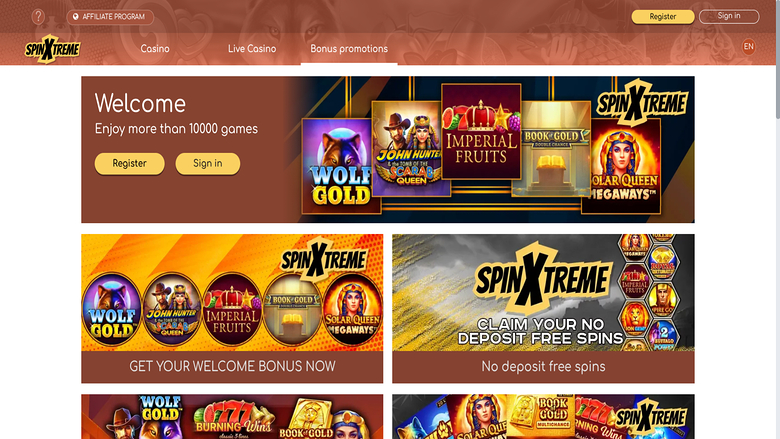 Promotions screenshot of SpinXtreme for Desktop