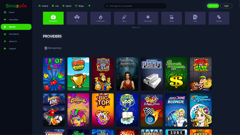SpinzWin Casino Desktop Game Developers