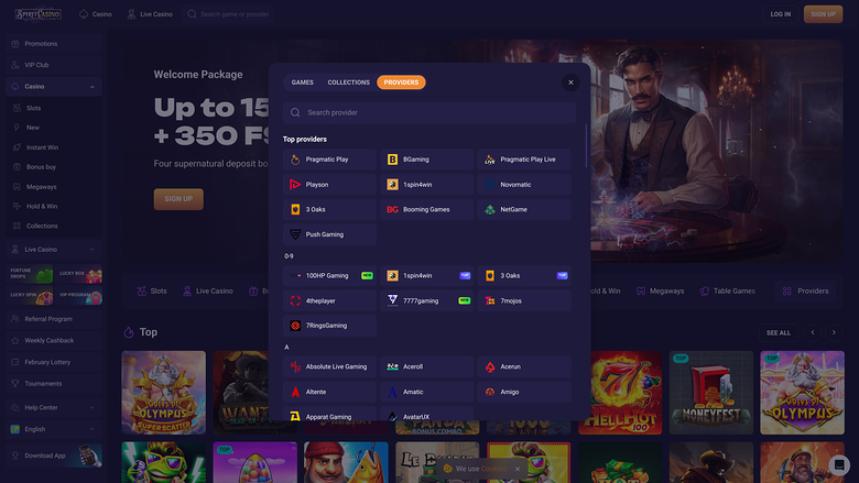 Spirit Casino Desktop Game Developers