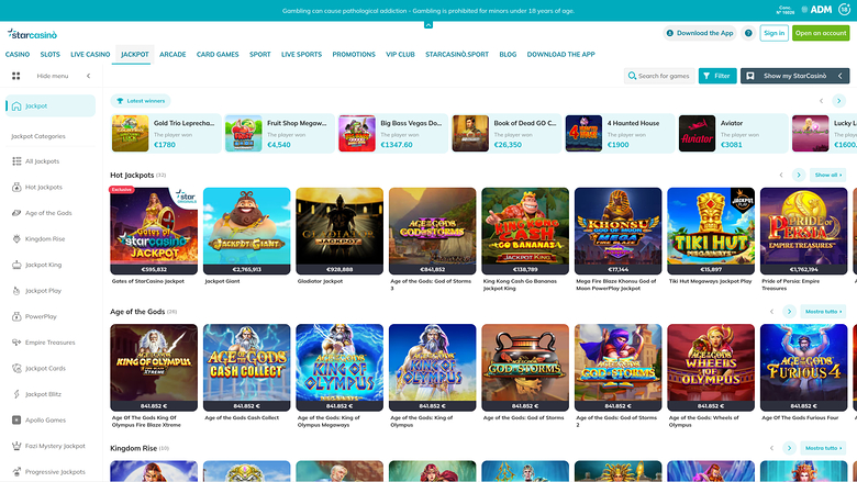 Star Casino Desktop Jackpot