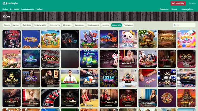 SuomiKasino Desktop Games