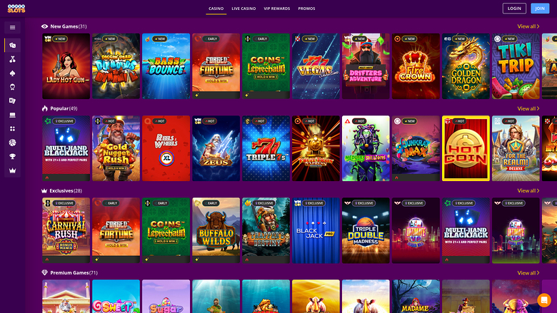 Super Slots Casino Desktop Games