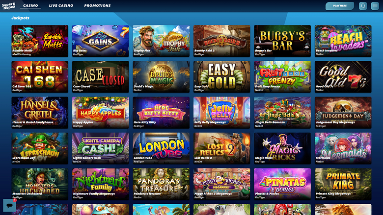 SuperNopea Casino Desktop Jackpot