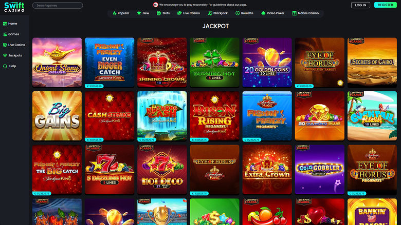 Swift Casino Desktop Jackpot