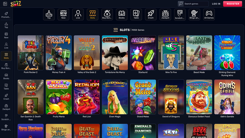 TheSlotz Casino Desktop Games