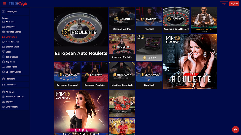 This Is Vegas Desktop Live Dealer