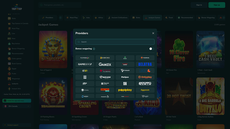 Trip2Vip Casino Desktop Game Developers