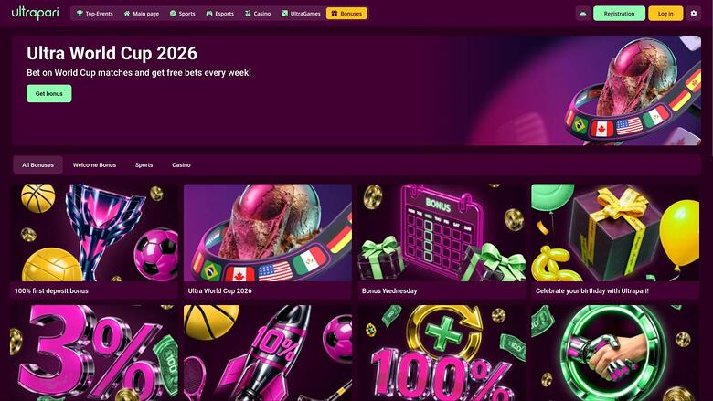 Ultrapari Casino promotions page