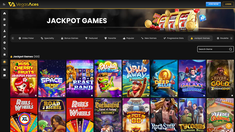 Vegas Aces Casino Desktop Jackpot