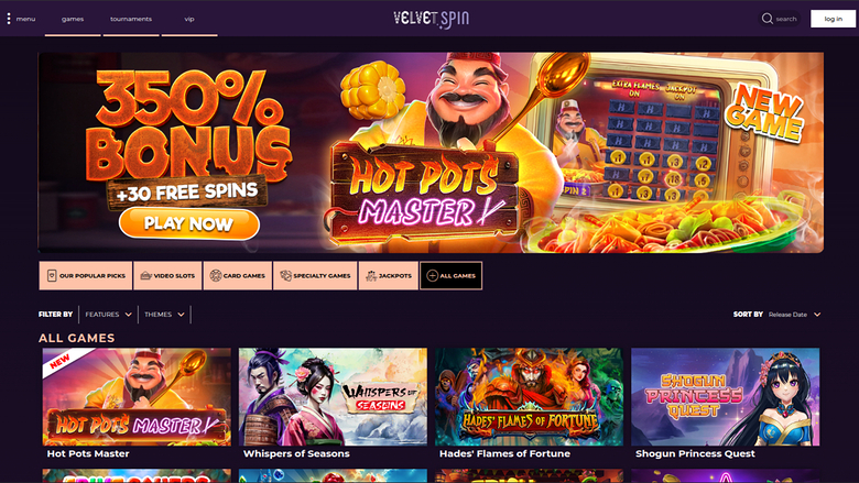 Velvet Spin Desktop Games