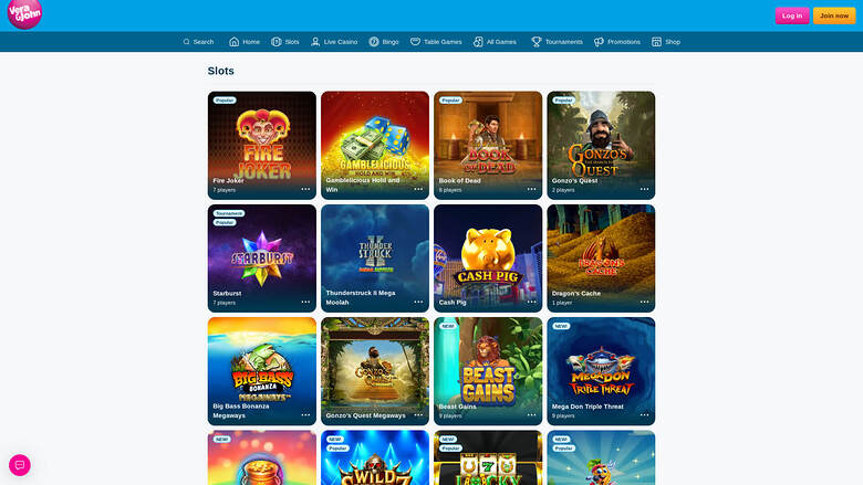 Vera John Casino Desktop Games