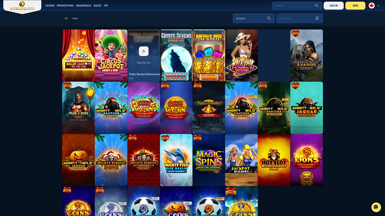 Viggoslots Casino Desktop Jackpot