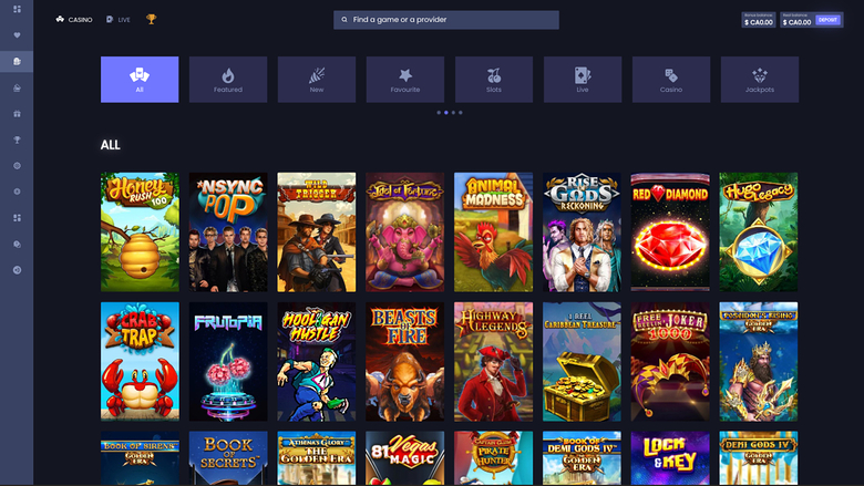 WatchMySpin Casino Desktop Games