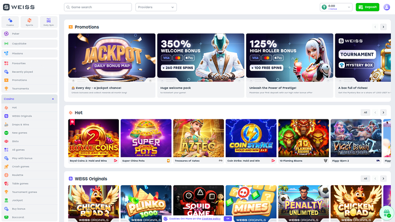 Weiss Homepage Desktop