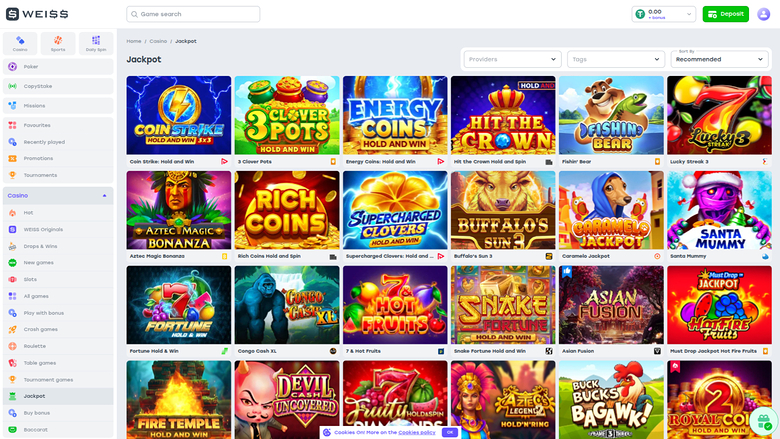 Weiss Jackpot Desktop