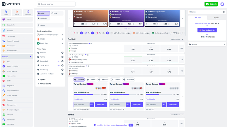 Weiss Sports Desktop