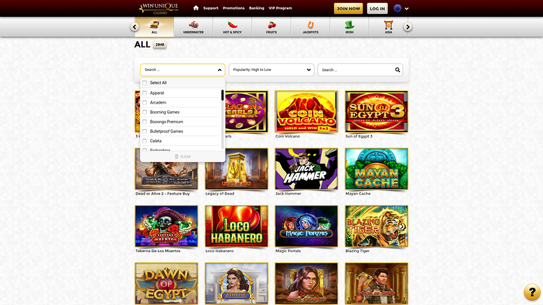Win Unique Casino Desktop Game Developers