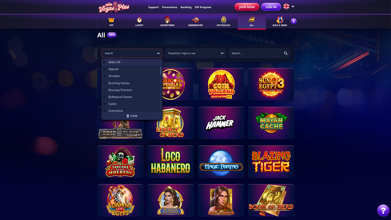 Win Vegasplus Casino Desktop Game Developers